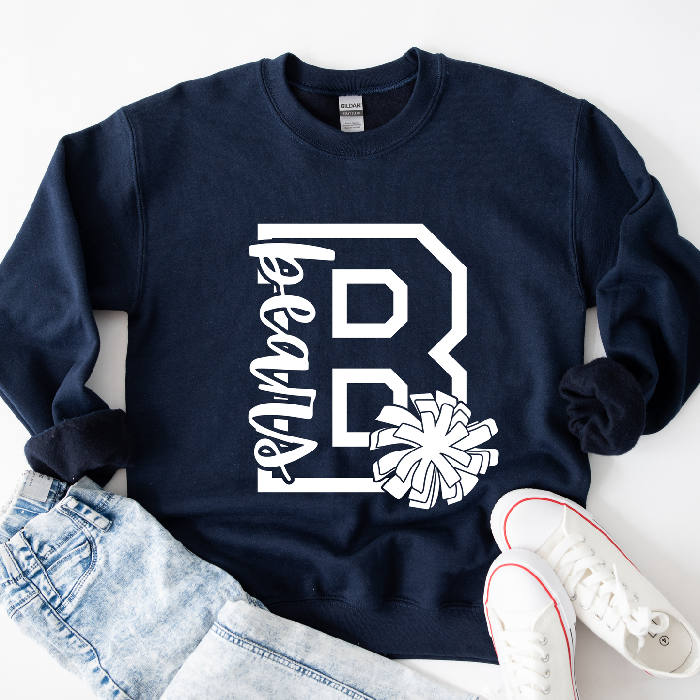 "Varsity B" Bears Cheer Crewneck