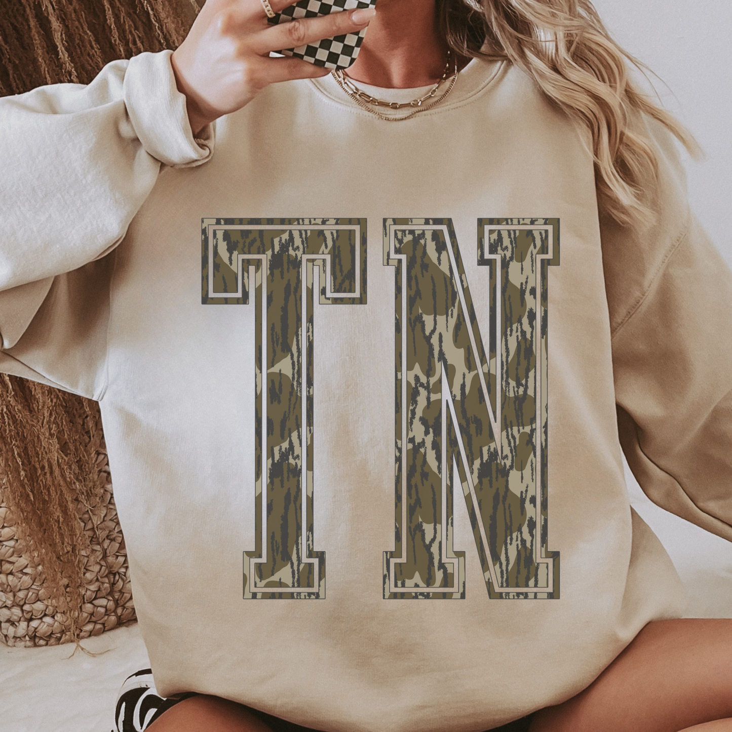 Vintage Camo TN Crewneck