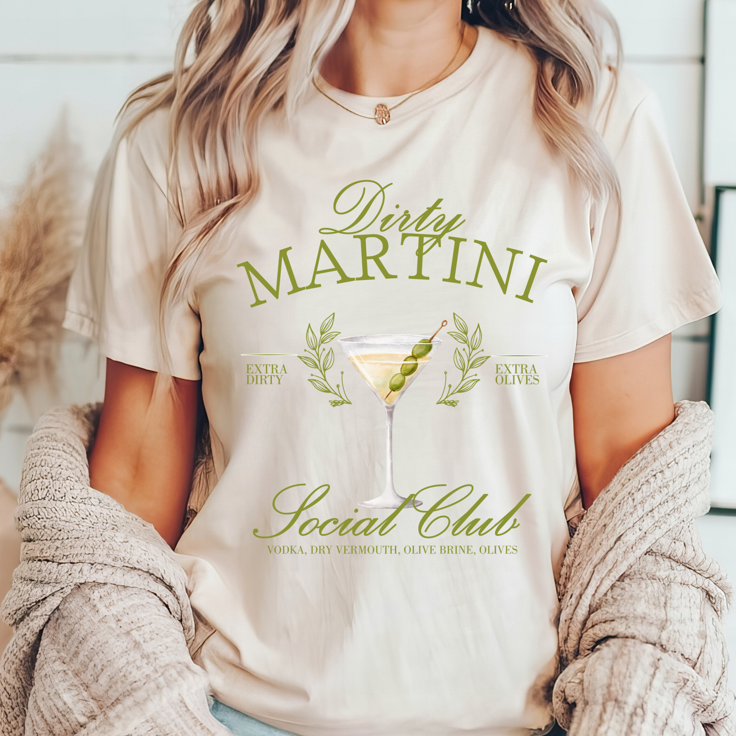 "Dirty Martini Social Club" Tee