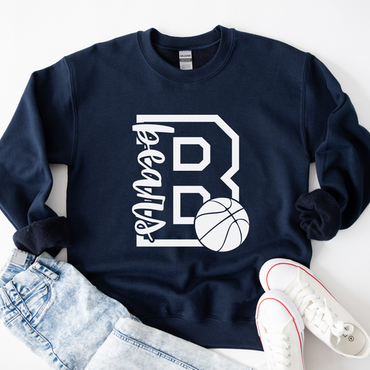 "Varsity B" Basketball Crewneck