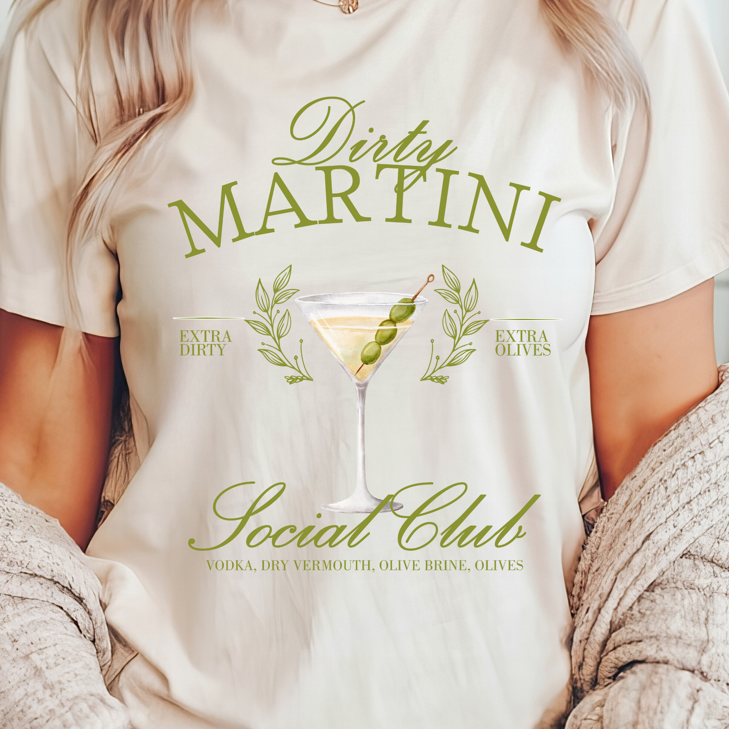 "Dirty Martini Social Club" Tee