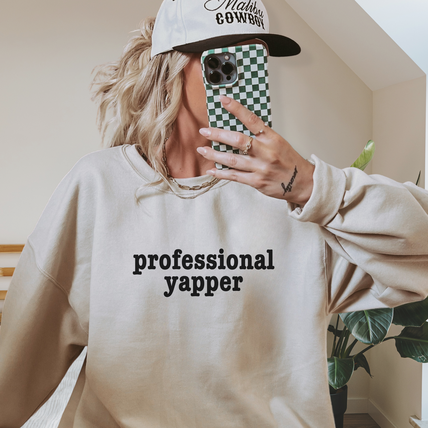 "Professional Yapper" Crewneck Sweatshirt