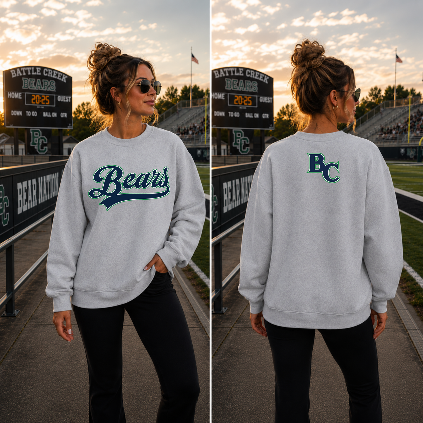 BC Homefield Script Bears Sweatshirt