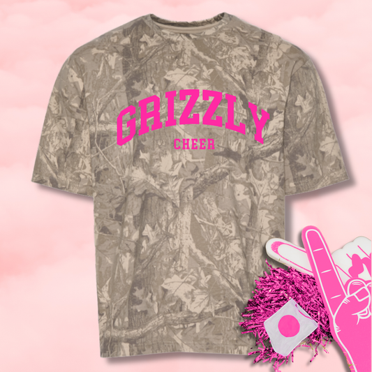 Grizzly Cheer Camo Tee