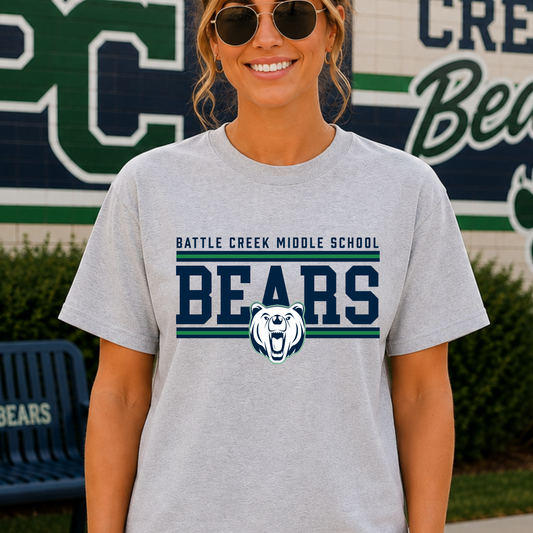 Battle Creek Bears Classic Stripe T-Shirt