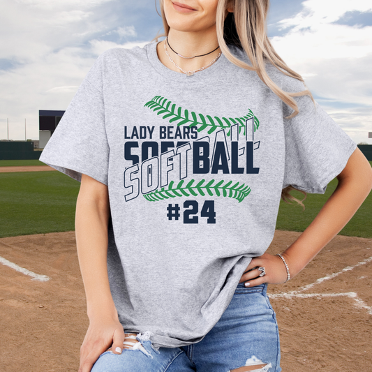 "Lady Bears Softball" Tee